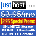 JustHost Coupon Just $2.95 / Month