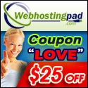 WebHostingPad Coupn $25 OFF